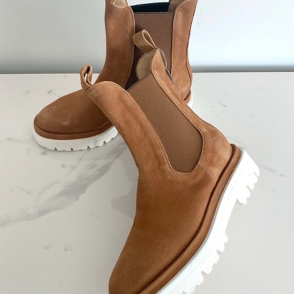 NBW Dear Frances Camel Lug Sole Tony Boot